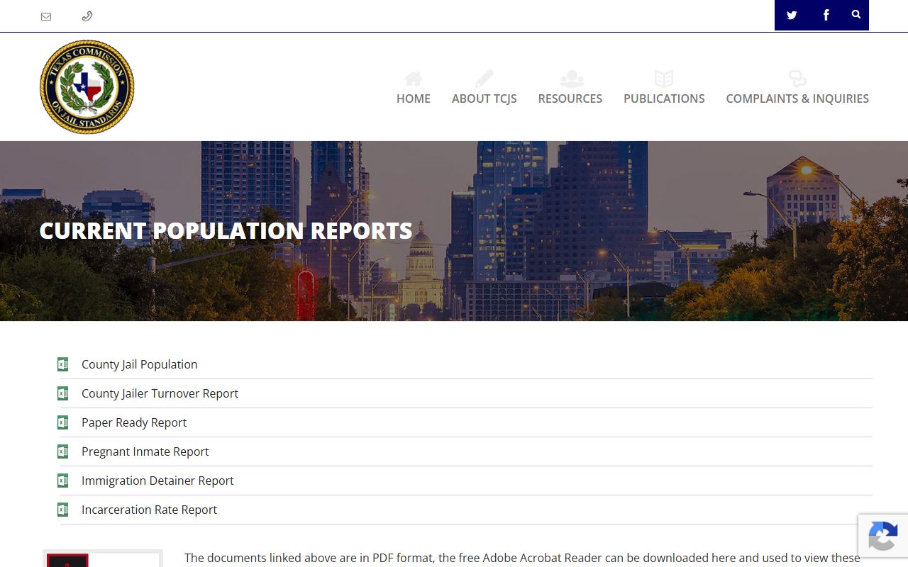 Texas Commission on Jail Standards Anderson County inmate population report source